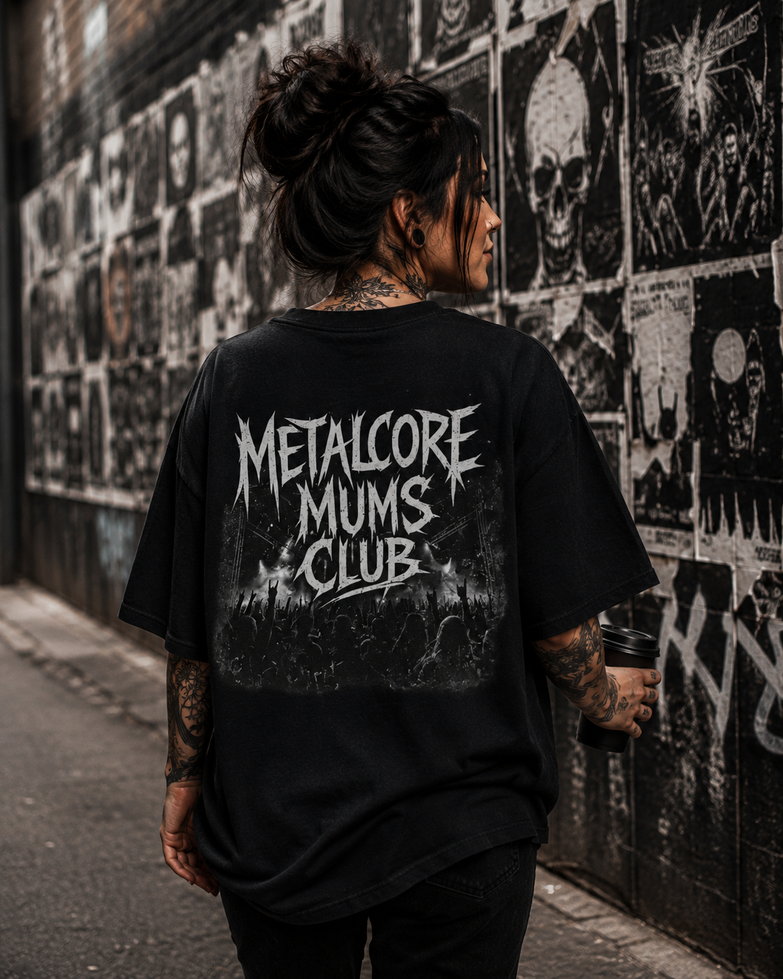 Metalcore Mums Club OG Crowd Oversized T-shirt