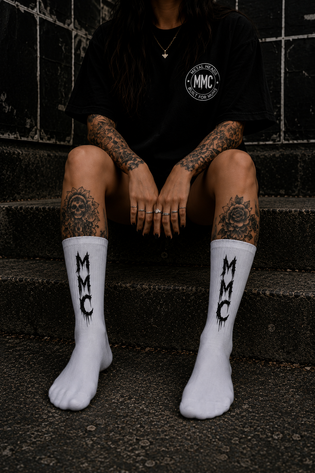 Metalcore Mums Club Drip Socks